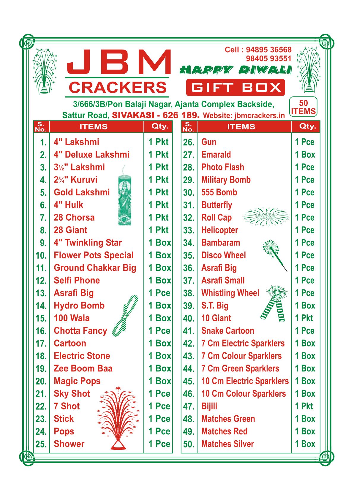Products - JBM | Wholesale Cracker Dealers